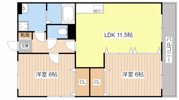 ルネスベルドミールの物件間取画像